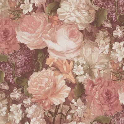 BLOEMEN BEHANG DUBBELBREED 37605