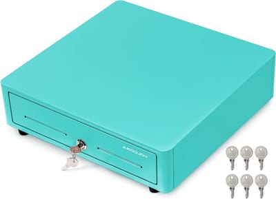 Kassalade - Geldlade - Verkoopadministratie - Ronde hoeken - 35 cm - Lichtblauw