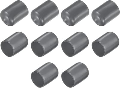 10 Stuks Ronde Rubberen Doppen 18 mm ID Vinyl Eindkappen voor Buisstop en Schroefdraad Bescherming