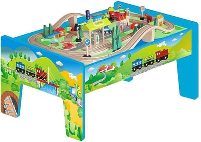 Playwood - Treinset 70-delig inclusief tafel (universeel)