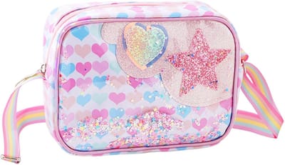 Cosensi- Schoudertas Kinderen - Waterdicht - Lichtgewicht - Liefde Print - Crossbodytas - Creatief Ontwerp - Afmetingen 20x14x6 cm - Kindertas
