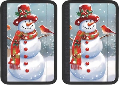 Autogordel Pads - Veiligheidsgordel Covers - Comfortabel Rijden - Zachte Neopreen Bescherming - Universele Pasvorm - Feestelijk Design