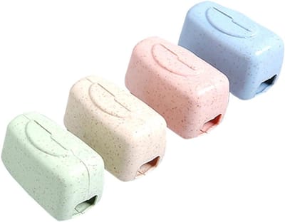 Tandenborstel Hoesjes - Beschermkapjes - Hygiënisch Opbergen - Stofvrij - 4 Stuks - Diverse Kleuren