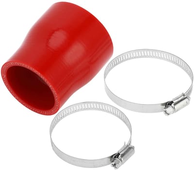 Dailygoods- Silicone Slang Rood - 4-Laags - Binnendiameter 51/60mm - Lengte 76mm - Dikte 5mm - Temperatuurbestendig tot 300℃ - Koelslang