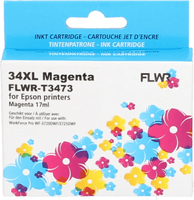 FLWR - Inktcartridge / 34 / Magenta - Geschikt voor Epson