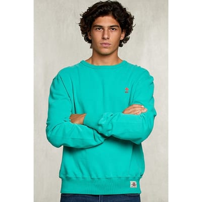 River Woods Basic Crew Neck Sweater Kiwi Green Size: S | Sweaters Outlet | Heren | Groen