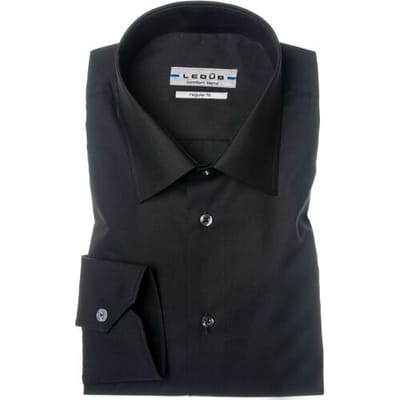 Ledûb Overhemd Dress Shirt 55-45 Zwart / male