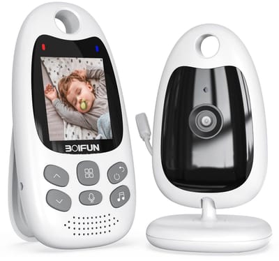 BOIFUN Babyfoon met Camera - 2 Inch LCD Scherm - Zonder Wifi - Nachtzicht - Tweewegcommunicatie - Temperatuurweergave - VOX - Slaapliedjes