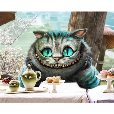 Chat en attente de nourriture icône couture 5D diamant peinture bricolage point de croix diamant broderie 20X30CM gray