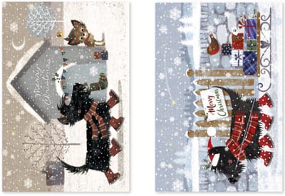 Kerstkaarten Box Hondjes