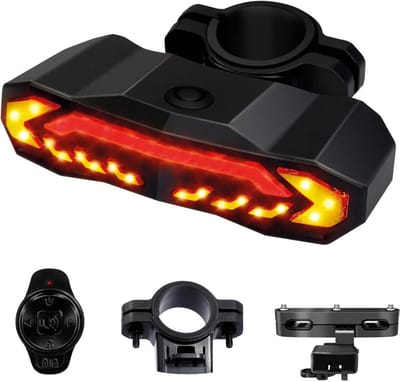 MIRA®Richtingaanwijzer Fiets - Knipperlicht - Knipperlicht Draadloos – Zwart - 12cm x 5cm x 3cm