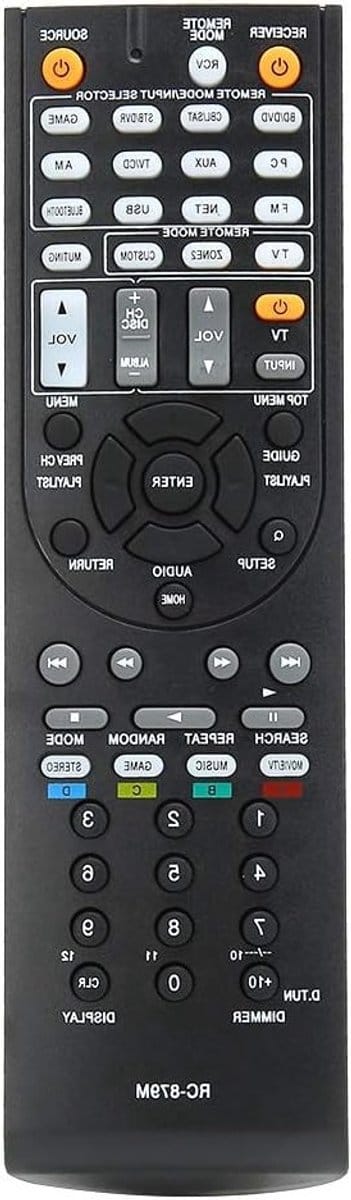 Vervangende Afstandsbediening voor AV Receiver - Compatibel met TX-NR535, TX-SR333, HT-R393 en HT-S3700 - Ideaal voor Thuisbioscoop en Audio Systemen