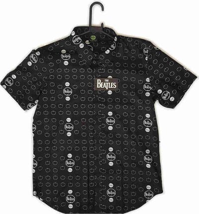 The Beatles Shirt -S- Drum And Apples Zwart