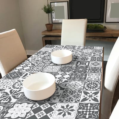 Meubeldecoratiestickers - Zelfklevende stickers voor keuken en woonkamer - 60 Willema cementtegel meubelstickers - 60 stickers 10x10cm