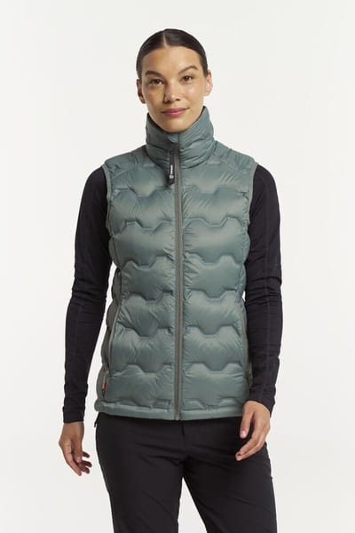 Tenson TXlite Shibui Down Vest Women 465018083 - Grijsgroen - L