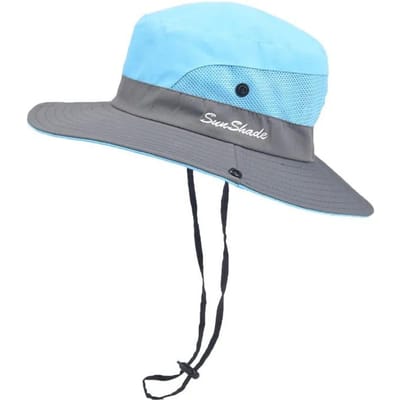 6-8 Jaar Kind-Ouder Zomer Buiten Paardenstaart Bucket Hat Meisjes Zonnehoeden Vrouwen Ademend Strand Vissershoed Panama Voor Vrouwen Lady 56-58cm white