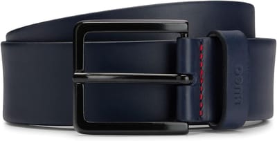 Herriem Riem - Herens Riem - Stijlvolle Afwerking - Vervaardigd in Europa - 40 mm Breed - Donkerblauw