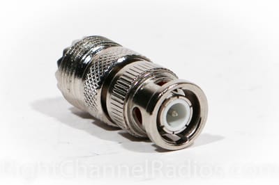 Antenne adapter BNC Male - UHF PL259 Female aansluiting externe antenne op portofoon