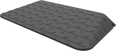 Rubberen Drempelhulp voor Stoepranden en Drempels - Zwart (90x46x7,5 cm)
