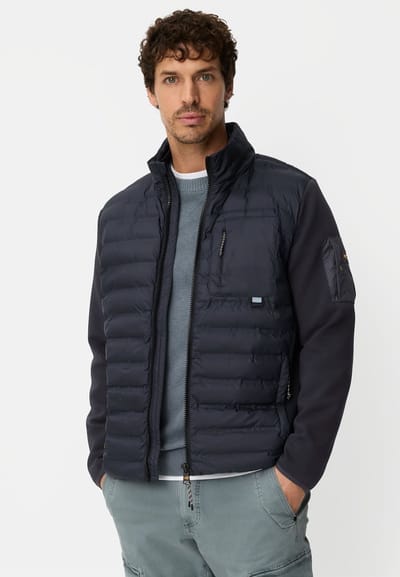 camel active Blouson met opstaande kraag - Maat menswear-48 - Marineblauw