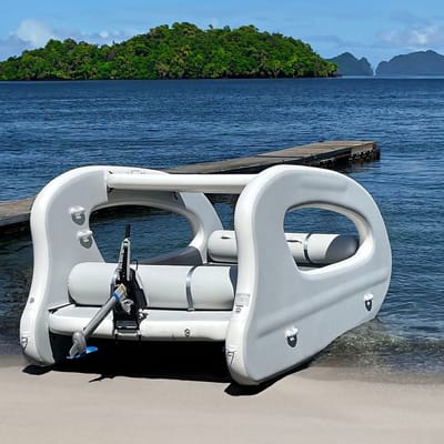 SunTide Opblaasbare Boot 4.5 m – Ruime Familieboot voor 8 Personen – UV-bestendig PVC