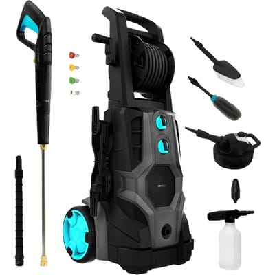 Cecotec HydroBoost 3200 TotalClean High Pressure Washer - 3200W Brushless Pressure Washer 225 Bar, 540 L/h, Aluminium Pump with 14m Operating Radius