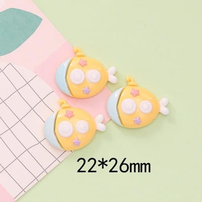 10 stuks Nieuwe Hars Cartoon Zeester Schelp Krab Zeilboot Oceaan Serie Platte Achterkant Onderdelen Decoratieve Haarstrik Accessoires