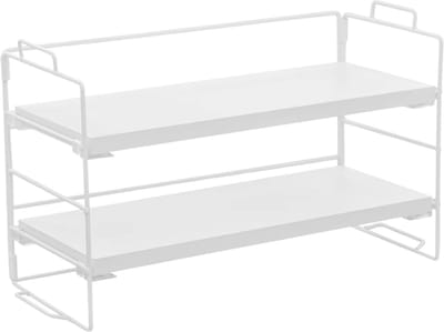 Bureau organizer- Bureau accesoires - Keuken organizer - Aanrecht organiser - Kantoor en Thuiswerkplek - 2-Lagen - Wit