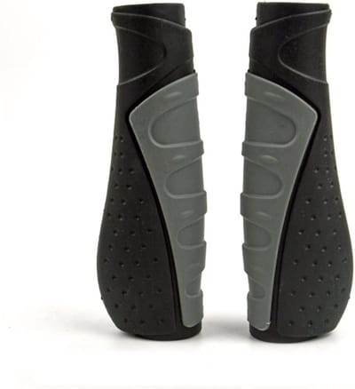 Fietsstuur Handvatten - Stuur Grips - Comfortabel Fietsen - Schokabsorberend Ontwerp - 1 Paar - Zwart