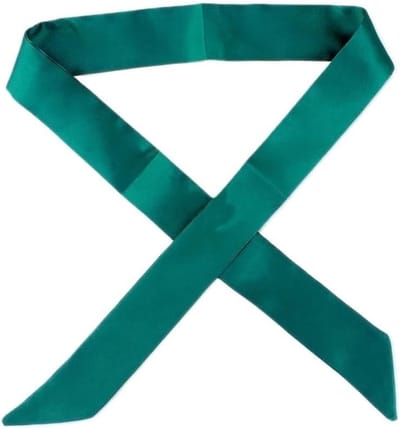 Satijnen Sjaal - Halsband Taslint - Accessoire Verfraaien - Dunne Stof - 100x4 cm - Effengekleurd