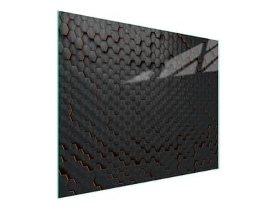 TMK ArtDeko Serie - Glazen Snijplank - 52x30 cm - Zwart - Gehard Glas