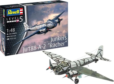 Revell Modelbouwpakket Militaire voertuigen - 03855 Junkers Ju188 A-2 -Rächer- Plastic - 1:48 - Modelbouw
