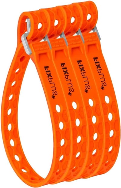 Sjorbanden Set - Spanbanden Bevestigingsbanden - Bagage Zekeren - Nano Slim-Fit Ontwerp - 40 cm - Oranje