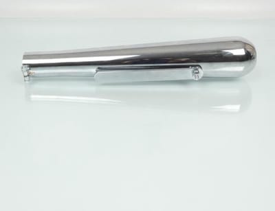Silencieux d échappement Générique Club chromé longueur 410mm pour moto Neuf