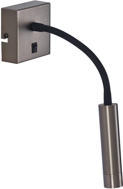 QAZQA gosna - Moderne Wandlamp voor binnen - 1 lichts - L 8 cm - Gunmetal - Woonkamer | Slaapkamer | Keuken