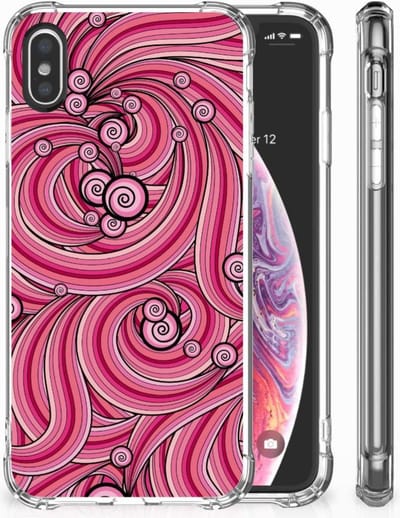 Apple iPhone X | Xs Back Cover Swirl Pink