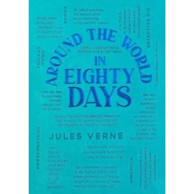 Around The World In Eighty Days - Word Cloud Classics - Jules Verne