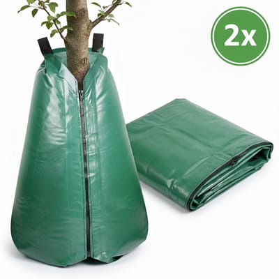 Cheqo® Boombewateringszak Set van 2 - Waterzak Boom - Boomzak - Irrigatiezak - Druppelzak - Bewateringszak - Watergift Bomen - Gietzak - Boomirrigatiezak voor Tuin - Druppelirrigatie