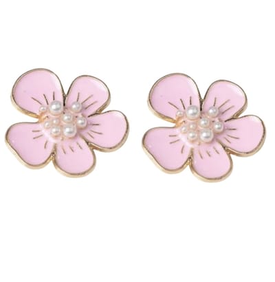 Schoenclips -roze parel- 3 cm- Charme Bijoux