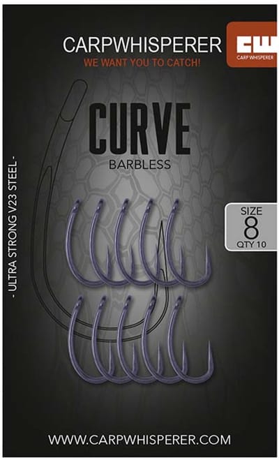 Carp Whisperer - Curve Haak - 10 stuks - Haak Maat: 4 - Micro Barb