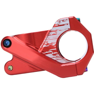 Alliage d'aluminium Ultraléger Creux Vélo Potence de Guidon Court Accessoire de Cyclisme Rouge rouge