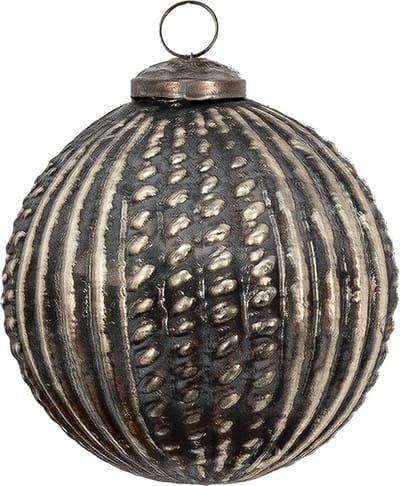 Clayre & Eef Kerstbal Overig Ø 9 cm Bruin Glas Kerstballen