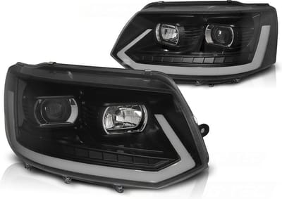 Koplampen dagrijlicht voor VW T5 2010-2015 ZWART