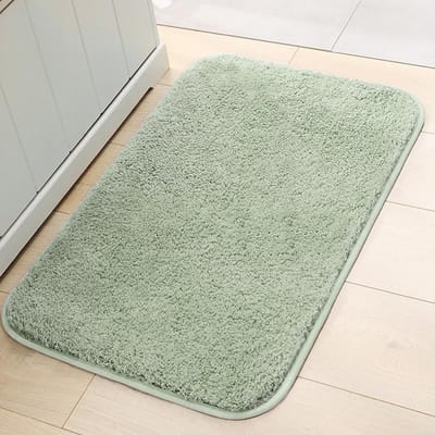 Pluche Dik Tapijt Eenvoudig Badkamer Vochtregulerend Deurmat Vierkante Voetmat Toilet Antislipmat Duurzaam 40*60cm