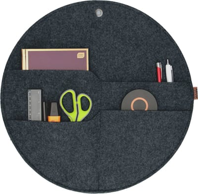 Bertoni - Groot wandorganizer wiel met zakken - Antraciet XL - 45 cm
