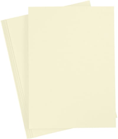 Creotime Karton 21 X 29,7 Cm 10 Stuks Pastel Geel