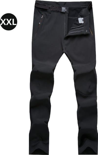 Nivard Skibroek - Skipak - Snowboard Broek - Winterbroek - Sneeuwbroek - Heren - Dames - Unisex - Wintersport - Zwart XXL