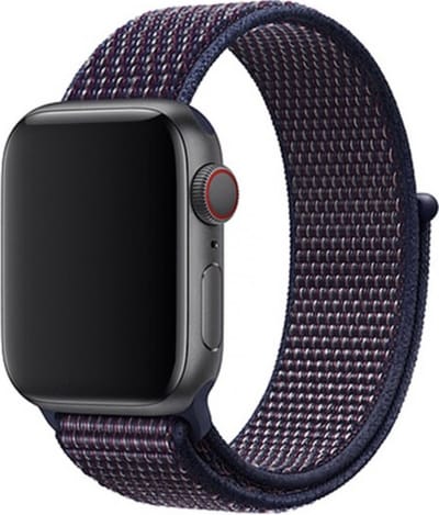 YPCd® Bandje Geschikt voor Apple Watch - Nylon Klittenband - Paars - 38/40/41 mm - Ademend Sportbandje - Comfortabel & Verstelbaar