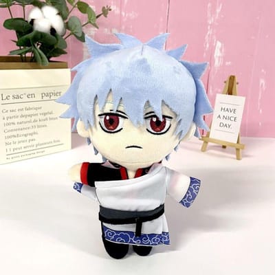 Anime Gintama Pluche Pop 20cm Hoog Knuffel Zacht Sakata Gintoki Pluche Speelgoed Fans Verjaardag Kerstcadeau 30cm gray