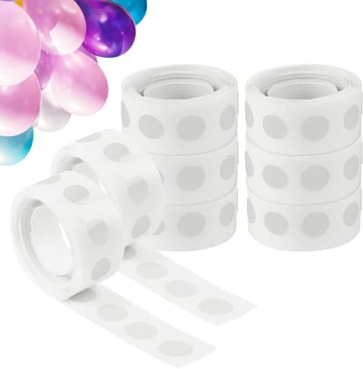 800 Stuks Dubbelzijdige Lijmplakkers voor Ballonnen, Transparante Verwijderbare Dots, Ideaal voor Knutselen en Cadeauverpakking, Waterproof en Geen Restanten